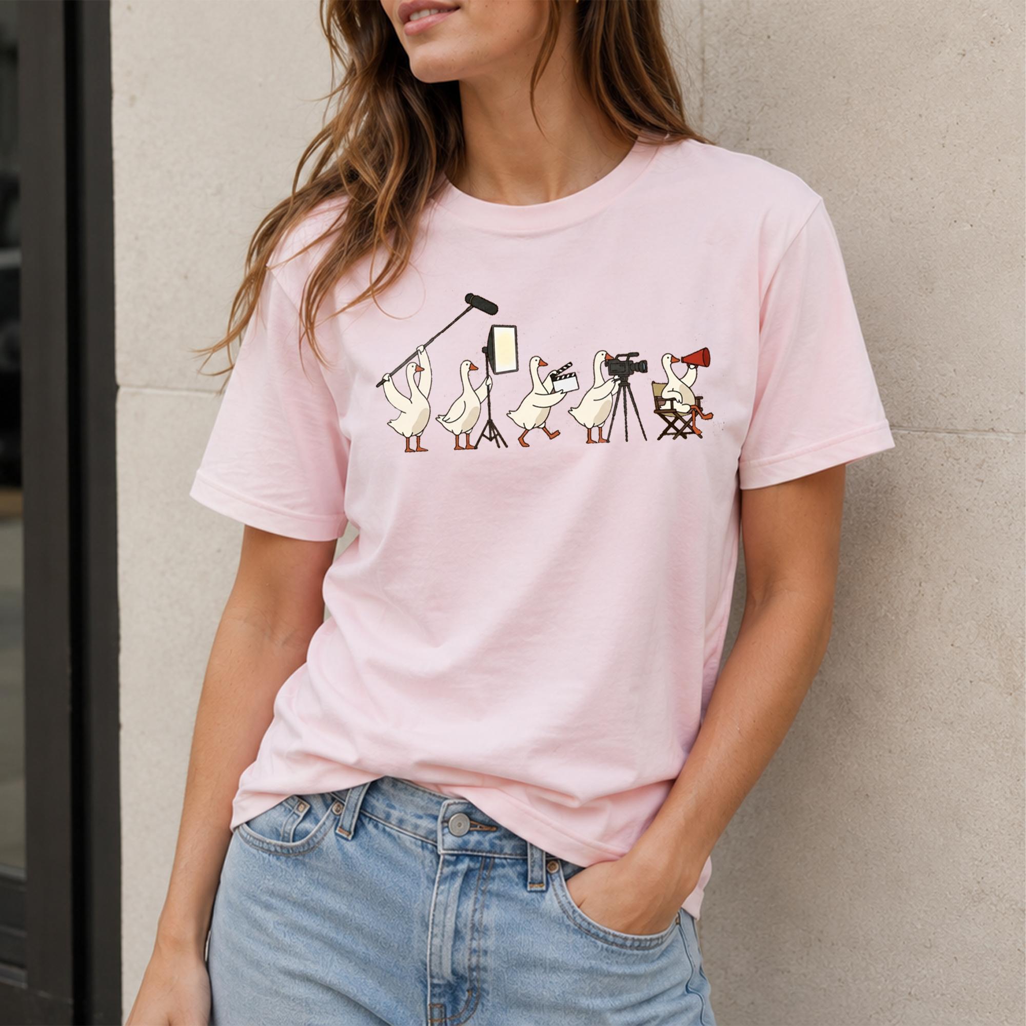 Funny Film Crew Goose Shirt Movie Production Graphic Tee Videographer Camera Operator T Shirt Filmmaker Gift For Men Women 2