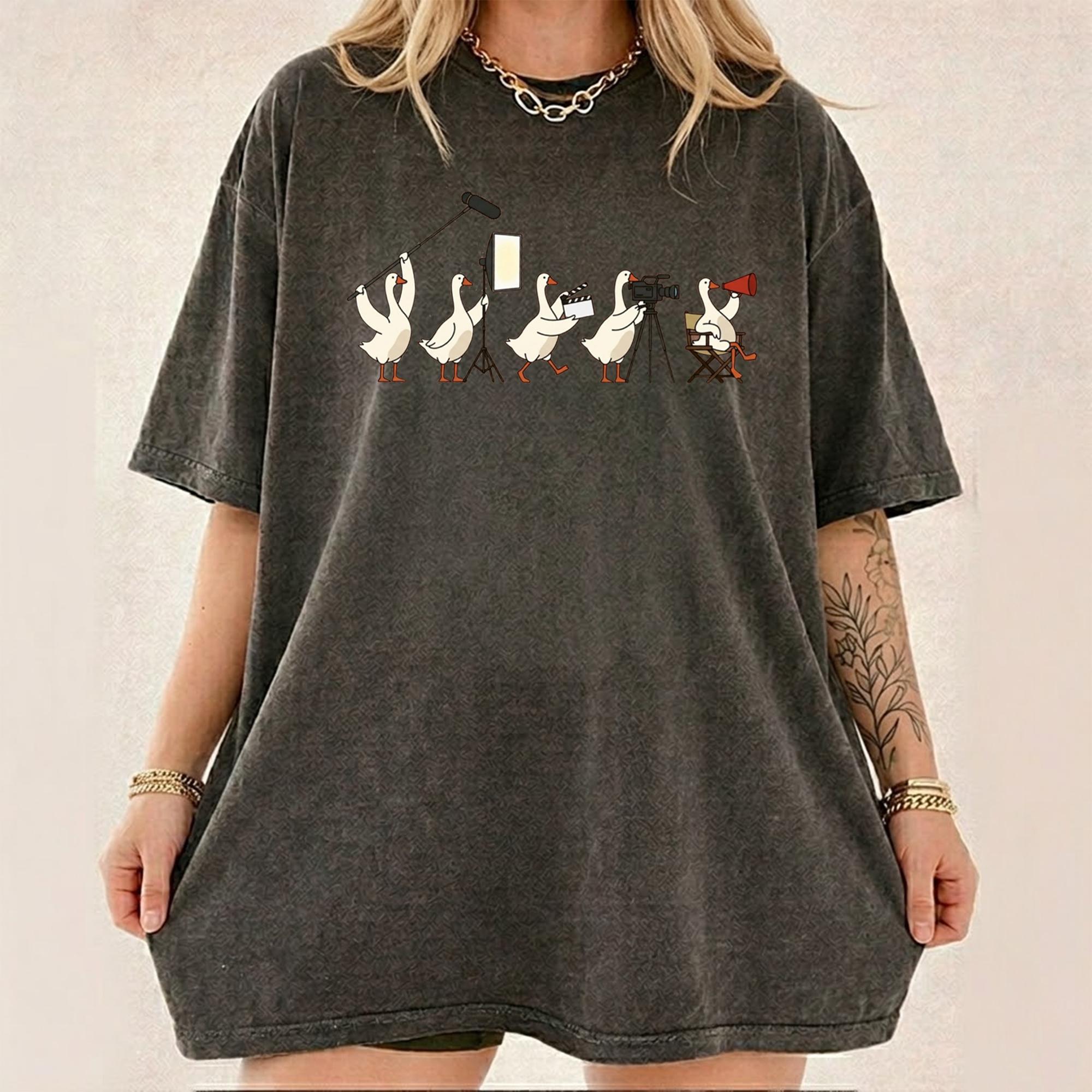 Funny Film Crew Goose Shirt Movie Production Graphic Tee Videographer Camera Operator T Shirt Filmmaker Gift For Men Women 4