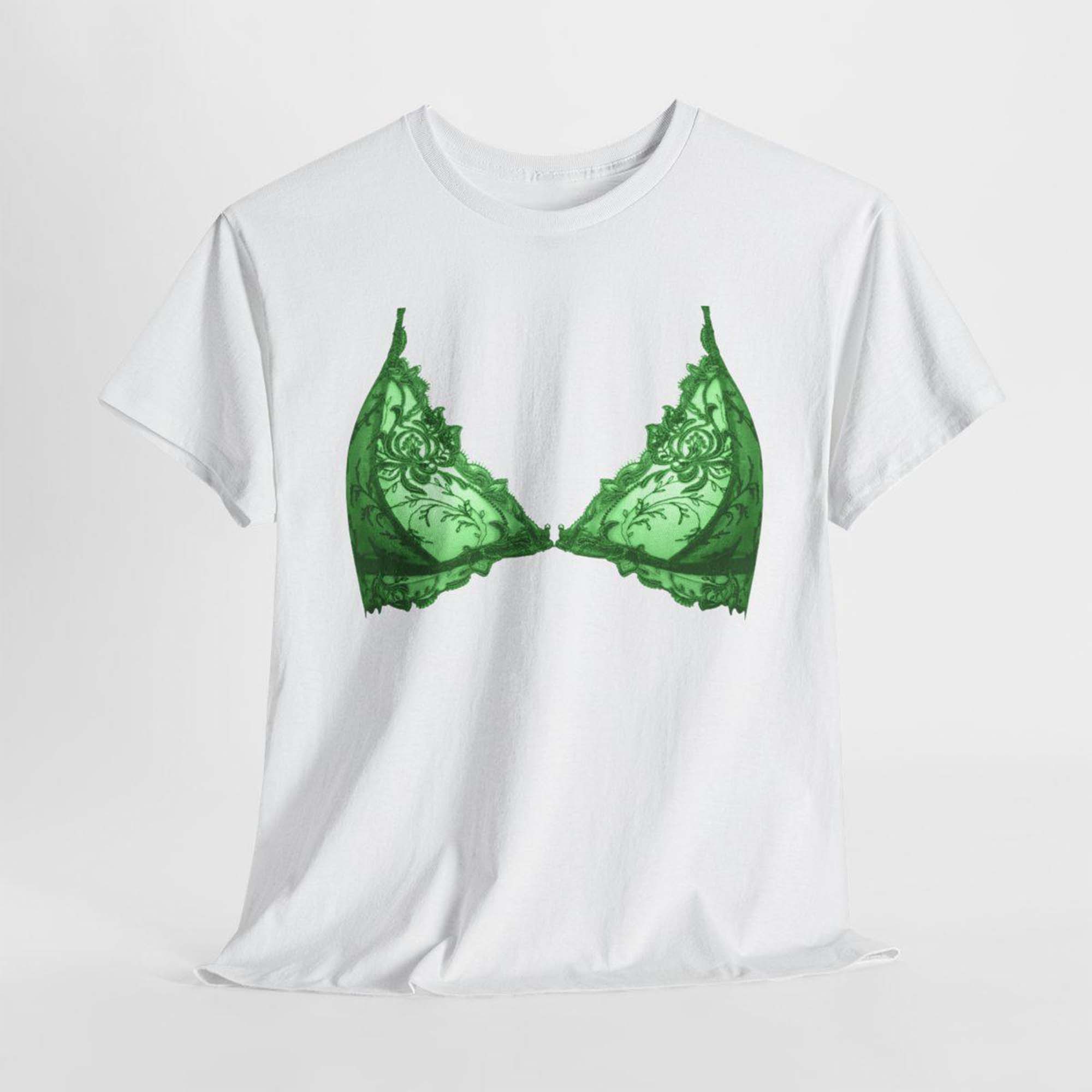 Funny Pink Bralette Graphic T-Shirt Women's Y2K Coquette Aesthetic White Cotton Tee Lingerie Print Shirt For Bride Bridesmaids Bachelorette Party Custom Colorable Bach Party Top Summer Casual Basic T-Shirt Everyday Wear 3