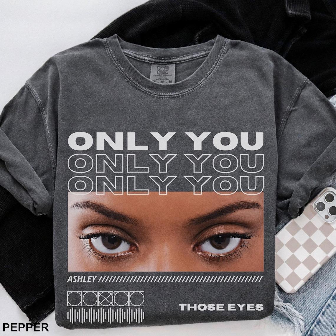 Custom Photo T-Shirt, Personalized Streetwear Graphic Tee, Custom Eyes Picture Shirt, Custom Name And Date Apparel, Oversized Boyfriend Fit Top, Trendy Couple Gift Idea 4