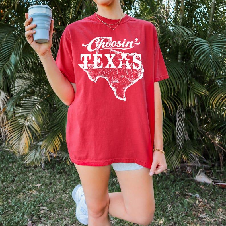 Women's Vintage Ribbed Wrap Short-Sleeve Cotton Shirt - Soft Breathable Fabric, Casual Style, Texas State Pride Western Cowgirl Clothes, Retro Southern Aesthetic, Premium Graphic Streetwear Apparel, Country Music Concert Gift 2