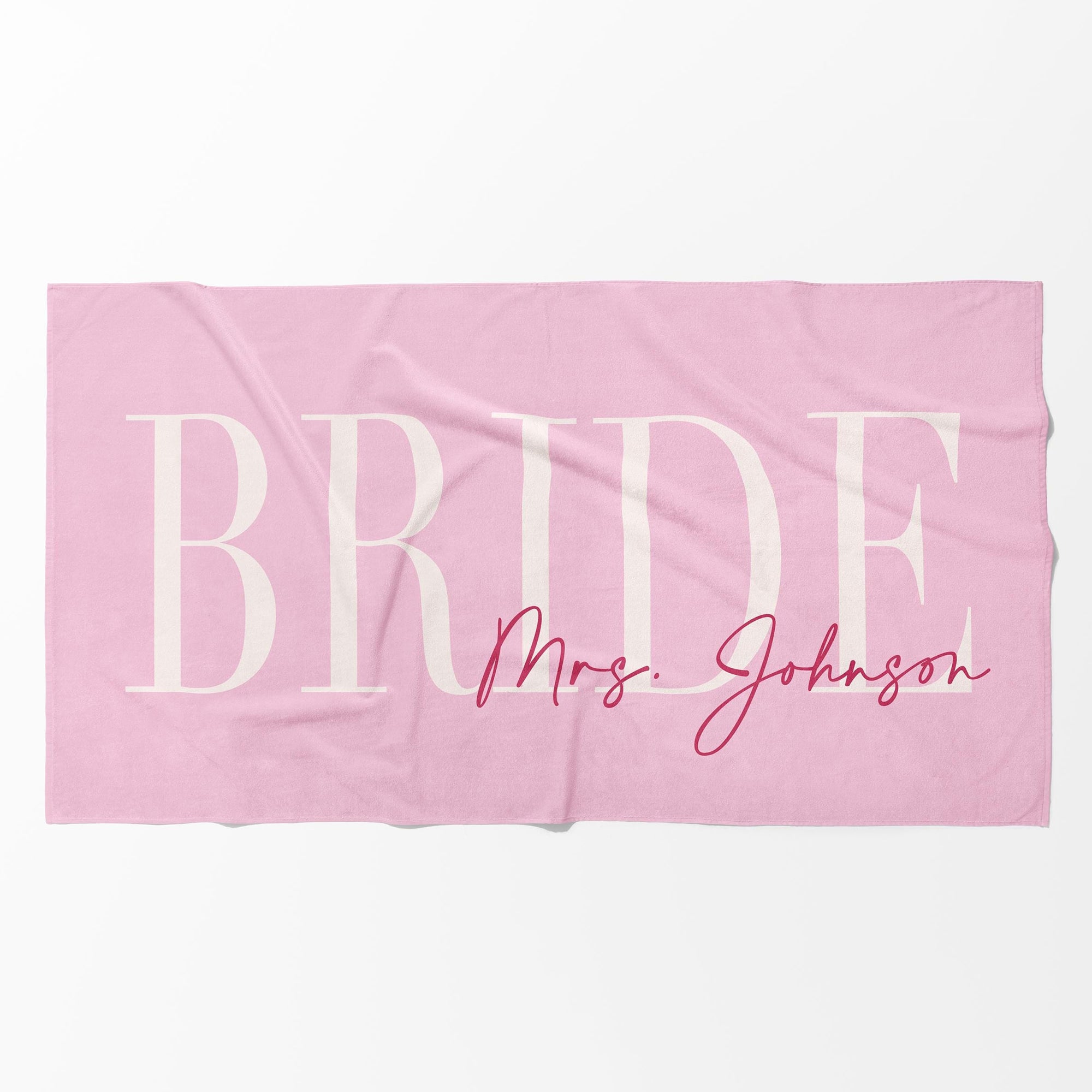 Custom Personalized Future Mrs Bride Beach Towel for Women Elegant Coastal Aesthetic Light Blue Pool Towel Bachelorette Party Favor Bridal Shower Gift Honeymoon Travel Essential Summer Vacation Accessory Quick Dry 2