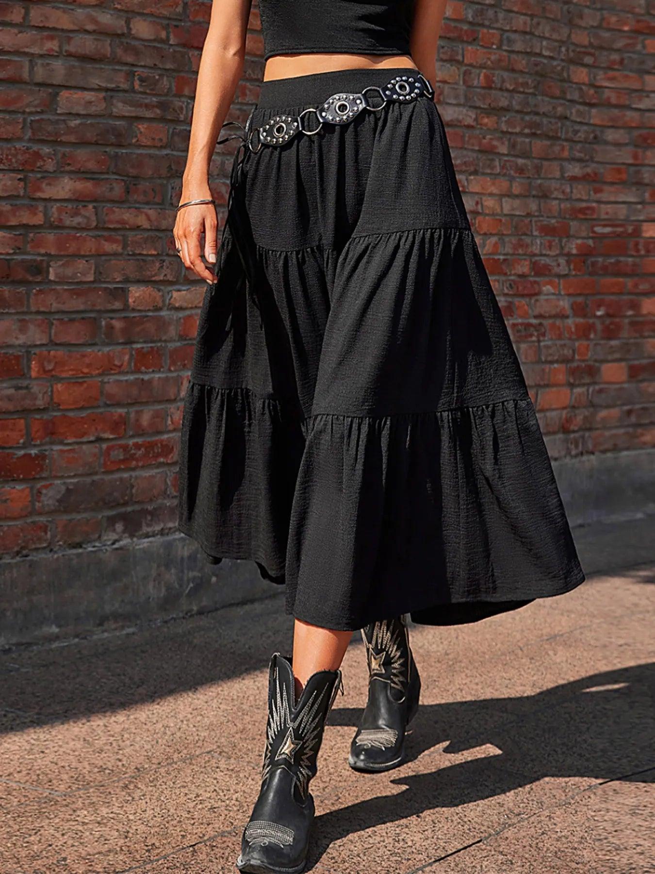 Tiered Midi Skirt 3