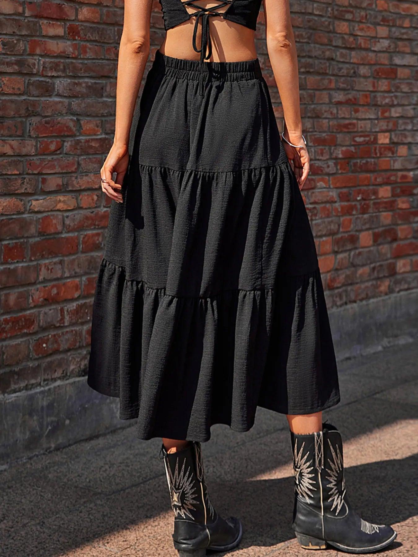 Tiered Midi Skirt 4