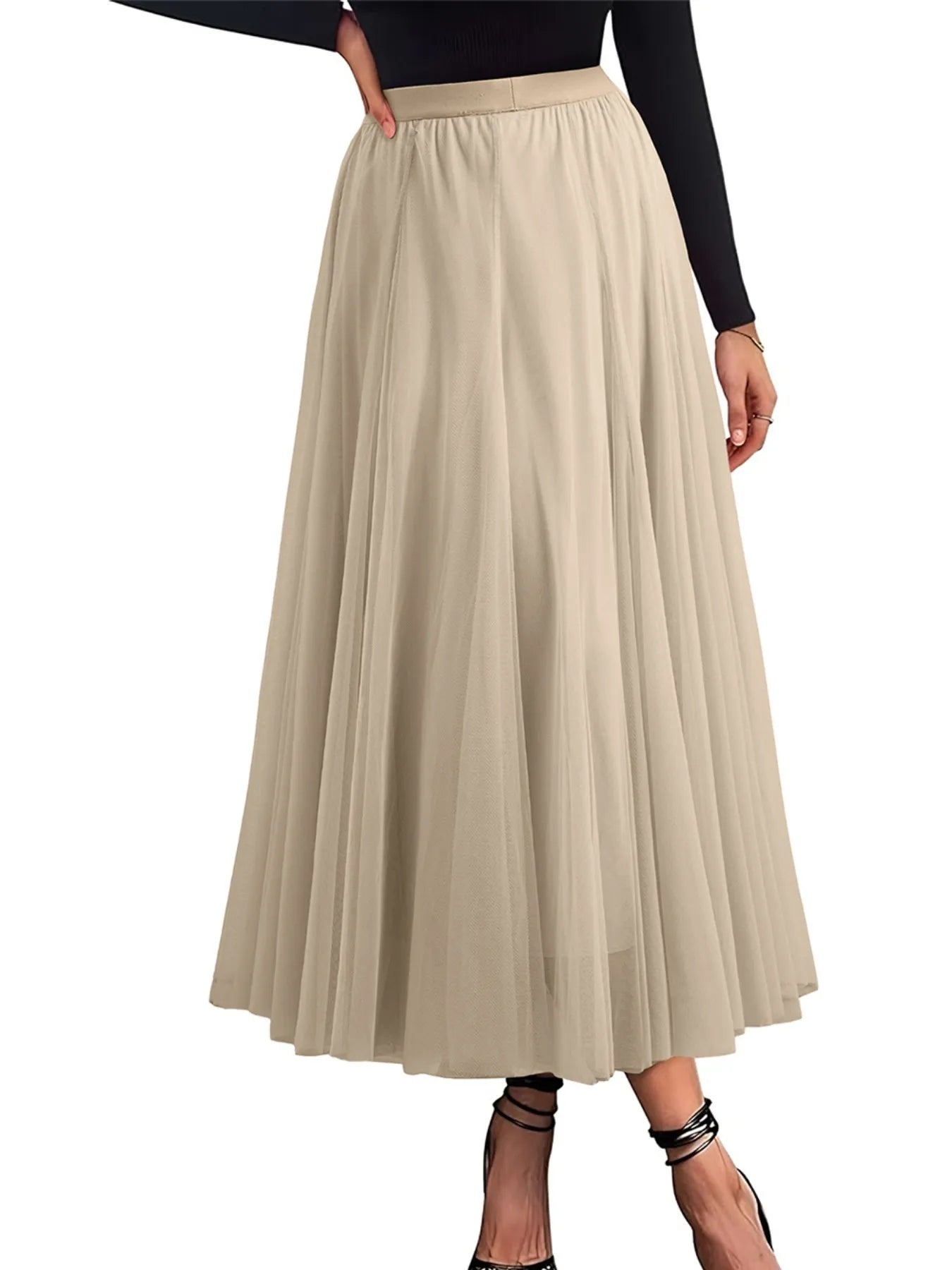 High-Waisted Midi Skirt 2