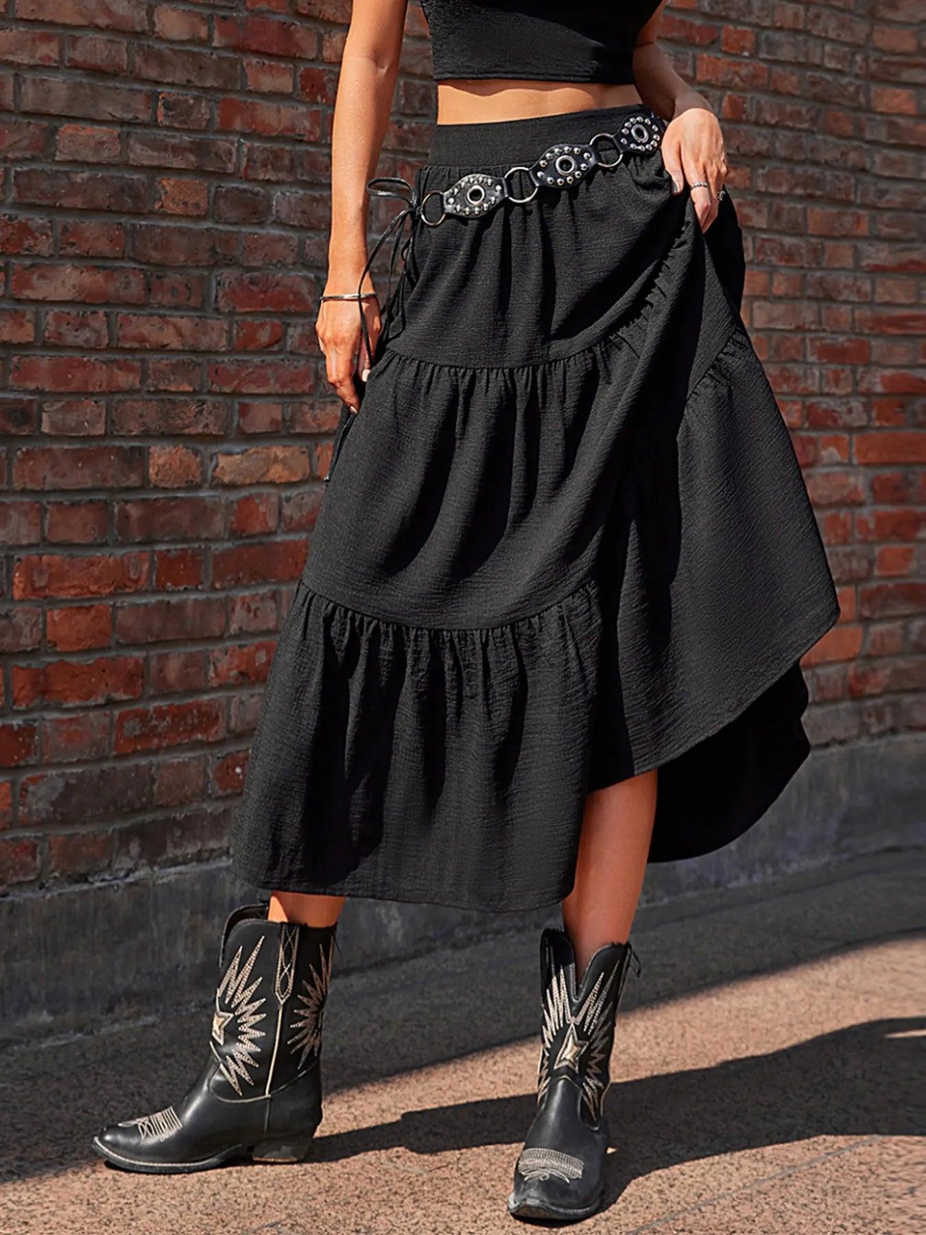 Tiered Midi Skirt 2