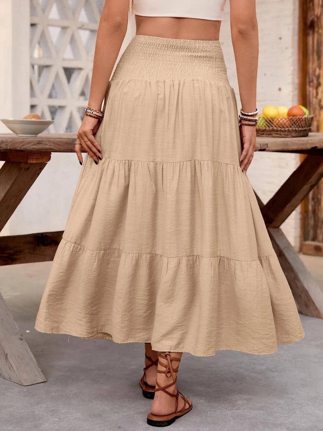 Smocked Tiered Skirt 3