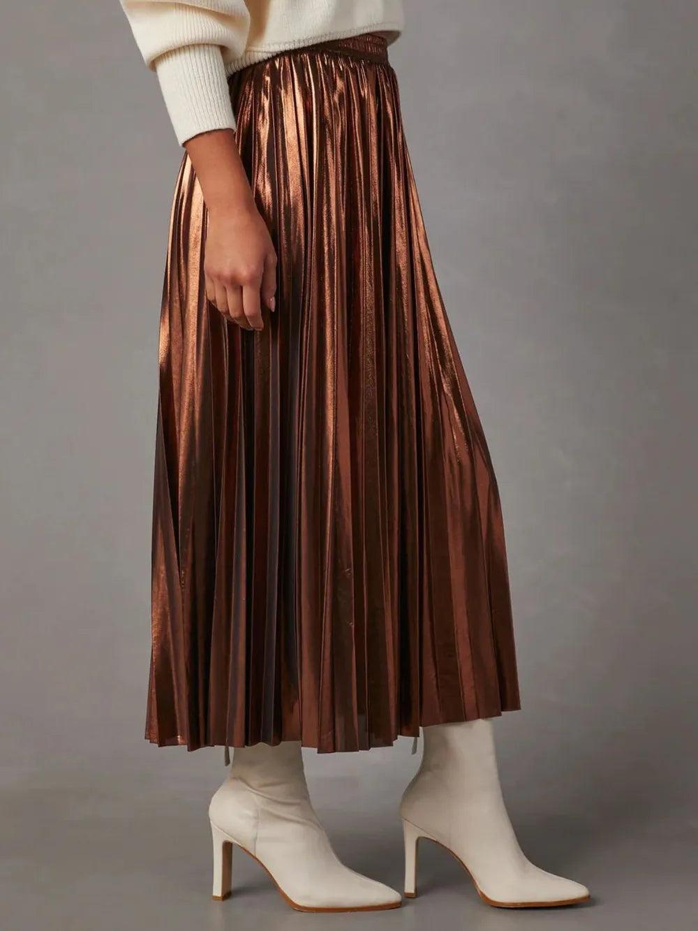Pleated Midi Skirt 2