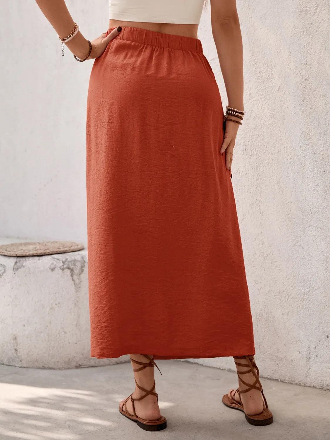 Slit Midi Skirt 2