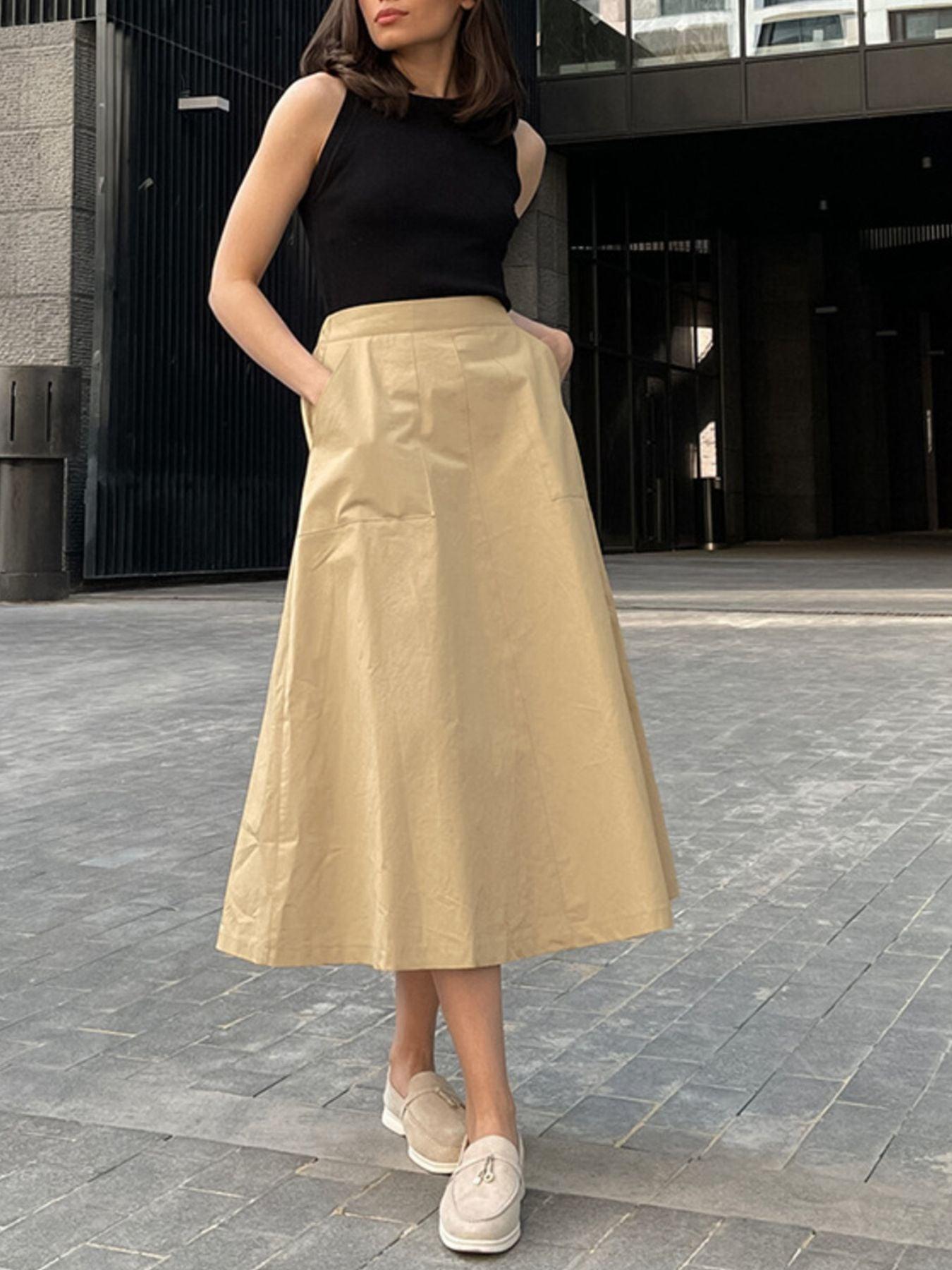 A-Line Pocket Skirt 2