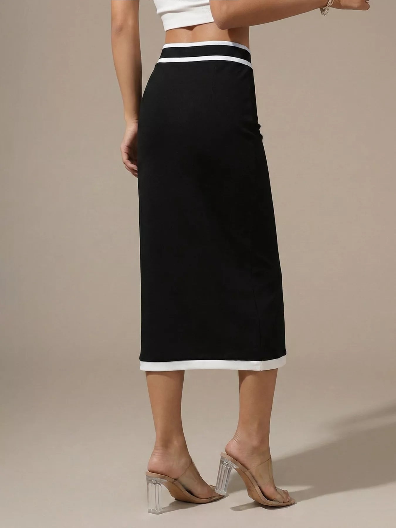 Contrast Trim Skirt 4
