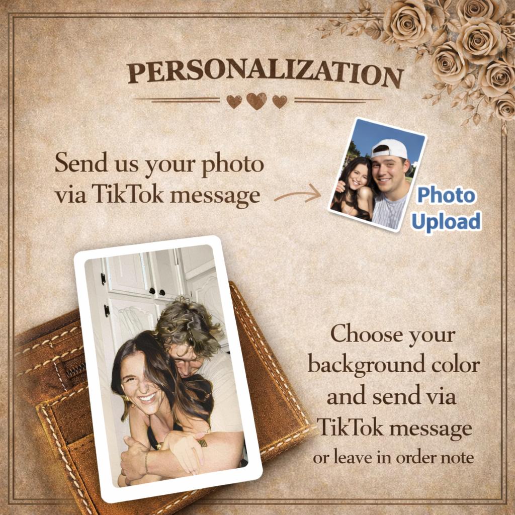 Custom Personalized Photo Wallet Insert Card, Funny Reverse Card Parody Love Note, I Love You More Couples Keepsake, Metal Anniversary Gift for Boyfriend Girlfriend, Sentimental Valentine's Day Present, Gifts For Boyfriend, Couple Gifts tiktokshopspringgl 3