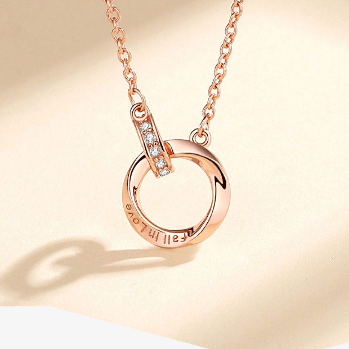 18K Rose Gold-Plated 925 Sterling Silver Necklace 2