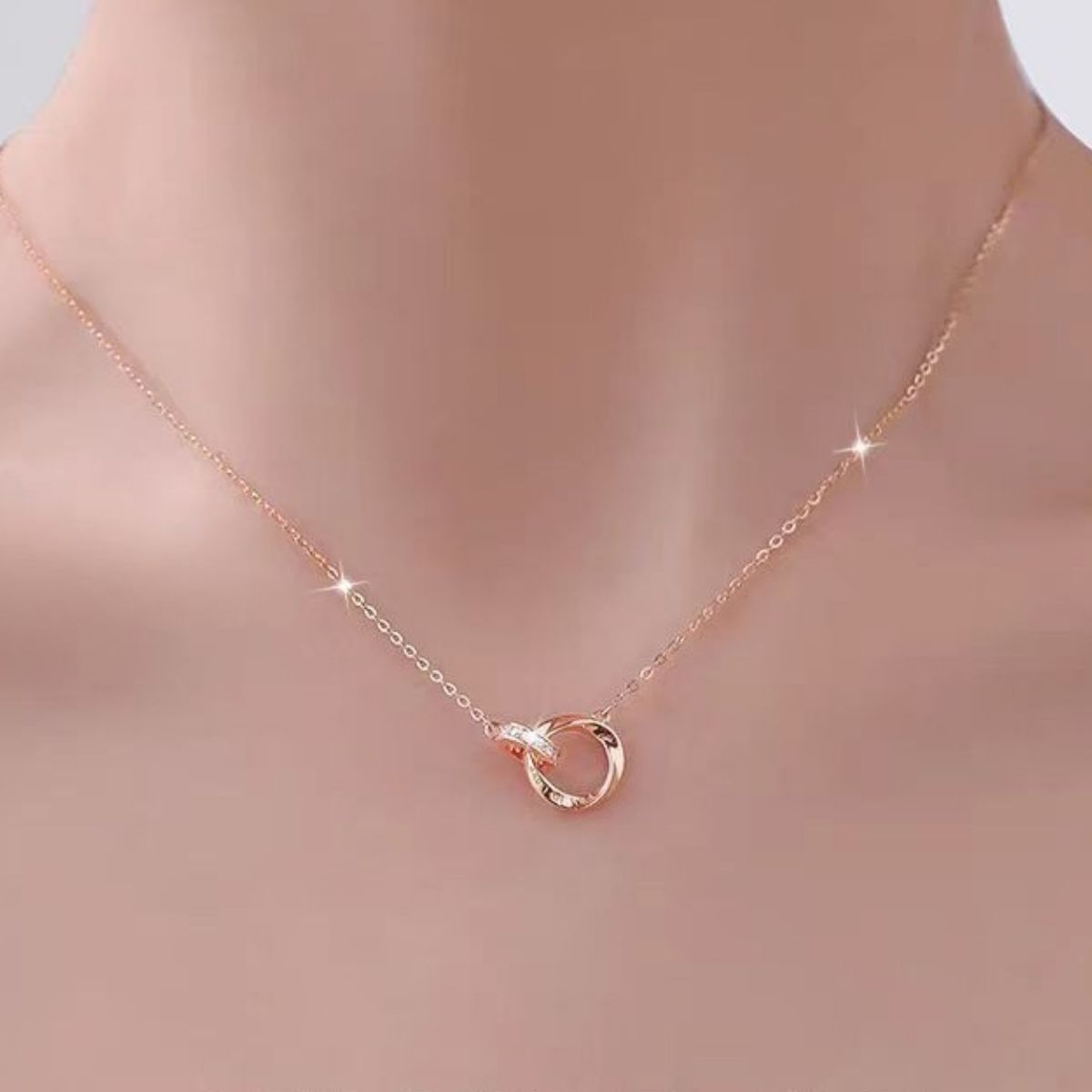 18K Rose Gold-Plated 925 Sterling Silver Necklace 3