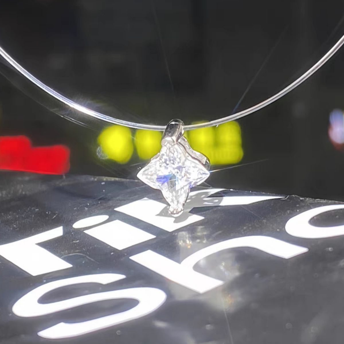 2 Carat 925 Sterling Silver Moissanite Star Pendant Necklace 4