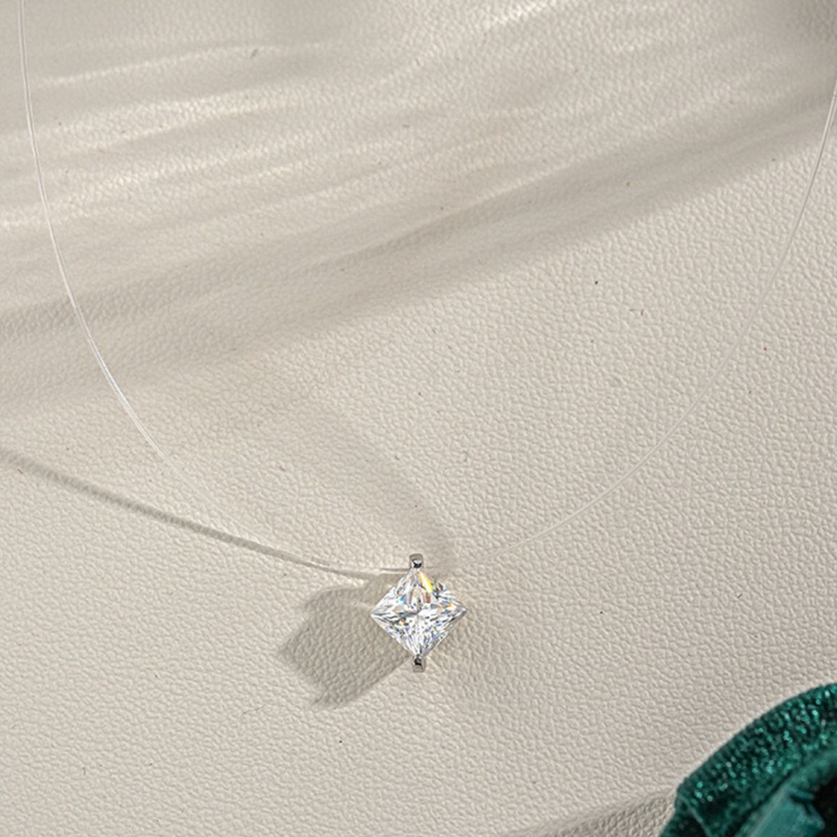 1 Carat Moissanite 925 Sterling Silver Pendant Necklace 3