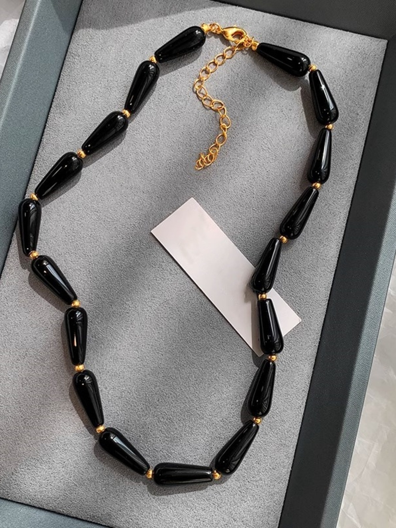 Alloy Teardrop Adjustable Necklace 3