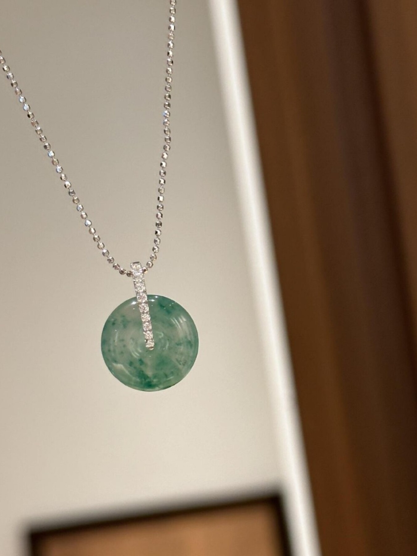925 Sterling Silver Agate Pendant Necklace 2