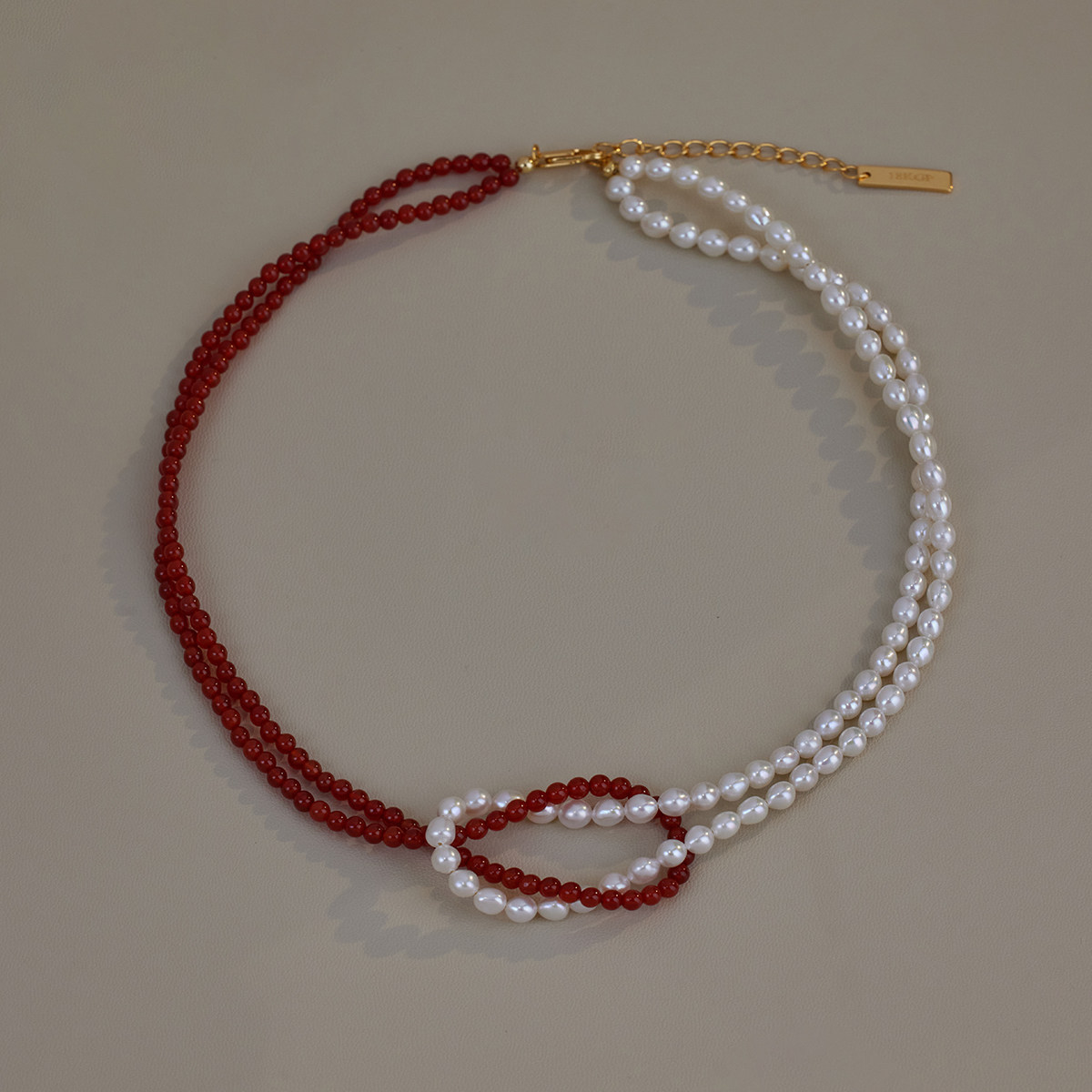 Double Layered Knot Necklace 3