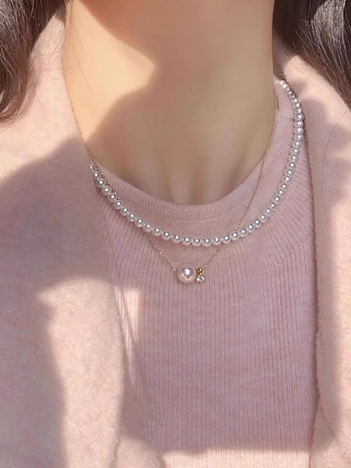 925 Sterling Silver Pearl Necklace 3