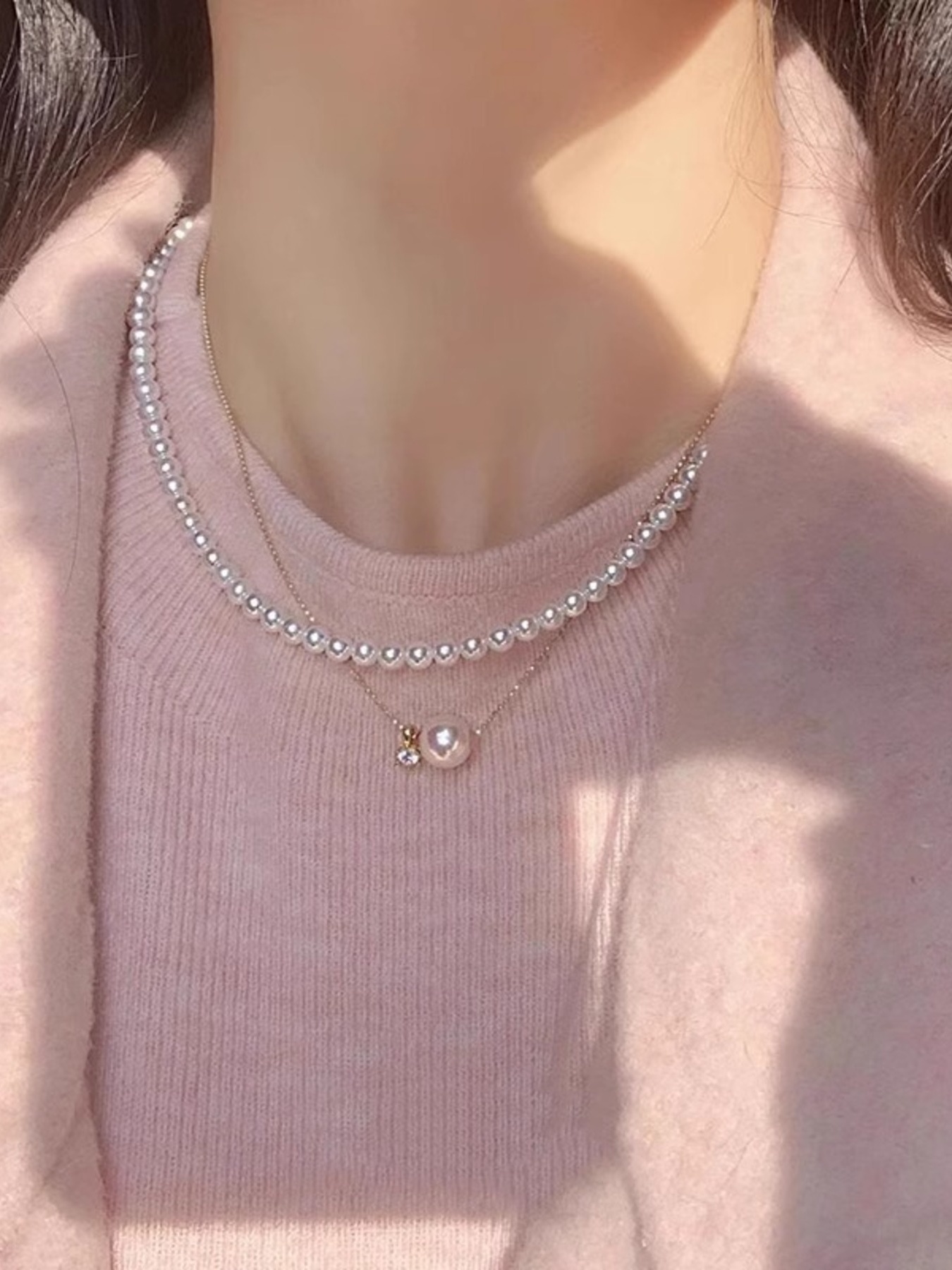 925 Sterling Silver Pearl Necklace 2