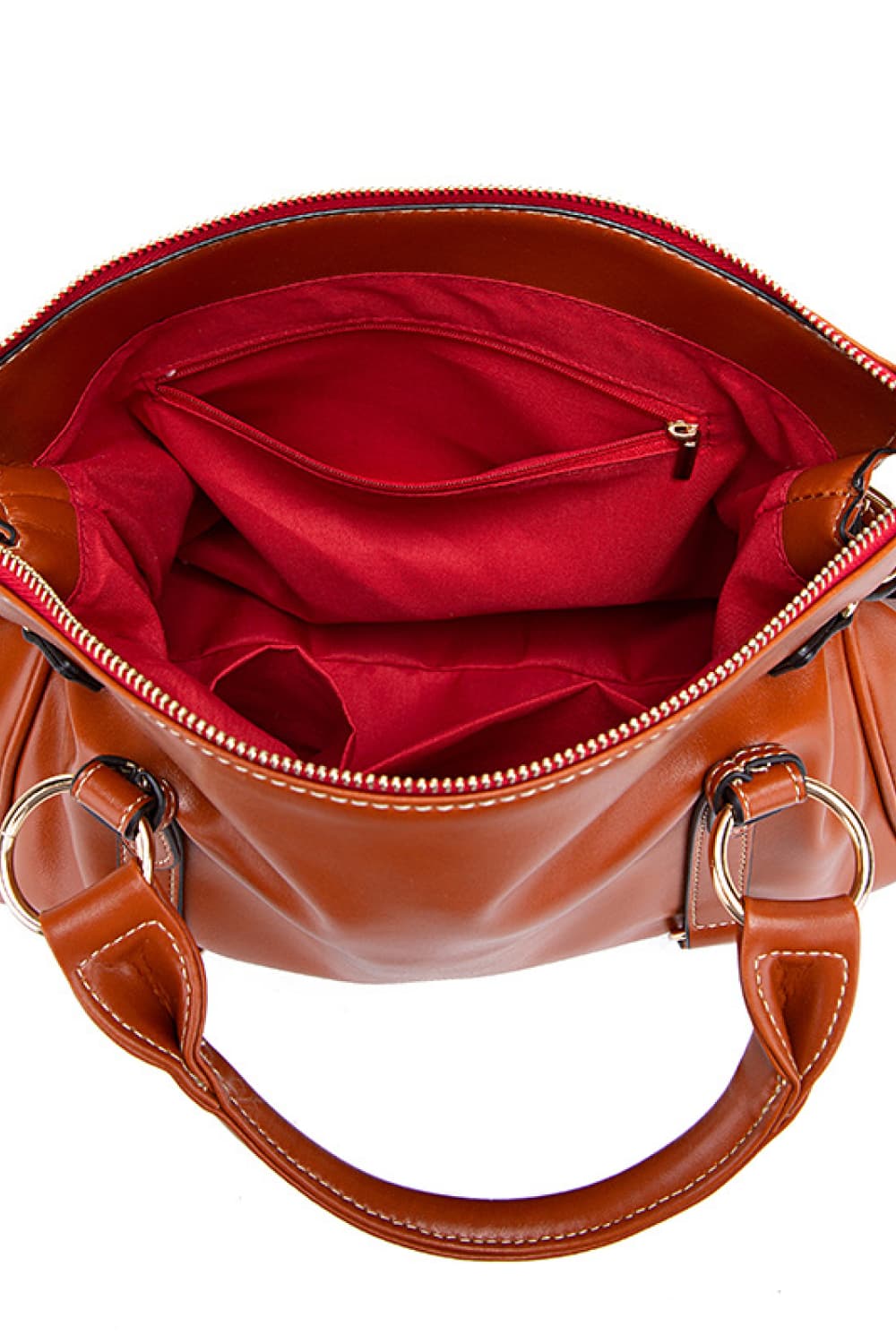 PU Leather Handbag with Tassels 4