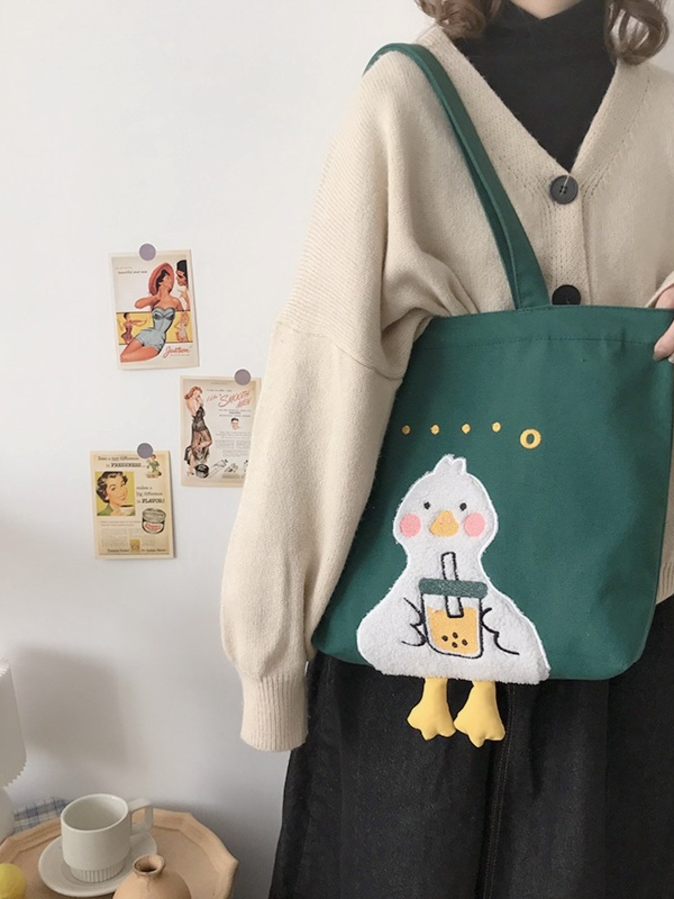 Duck Canvas Tote Bag 4