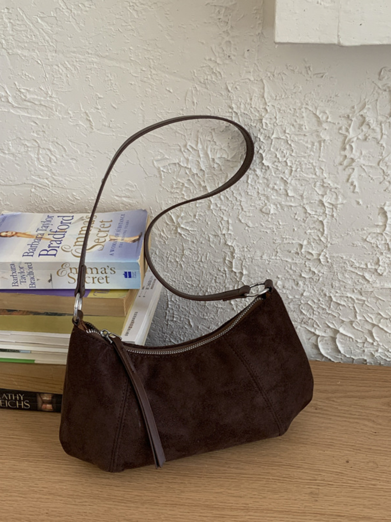 Vintage Suede Crossbody Bag 4