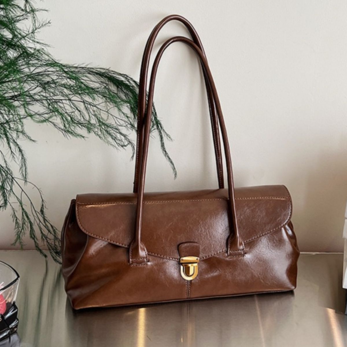 Vintage Style Leather Shoulder Bag 3