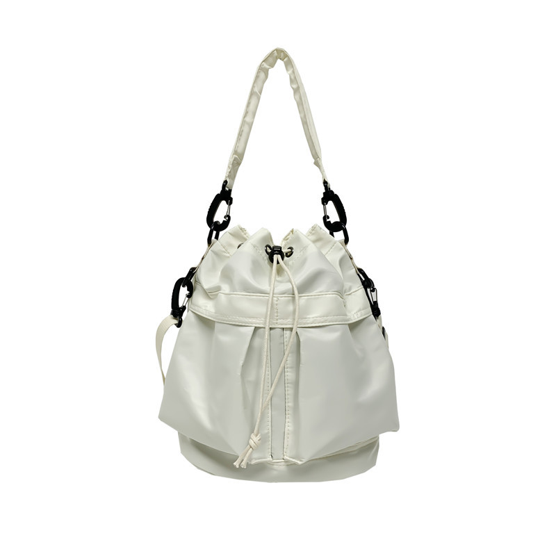 Drawstring Nylon Bucket Bag 3
