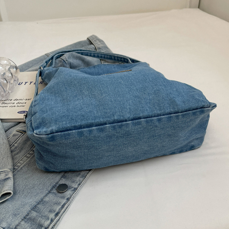 Adjustable Strap Denim Shoulder Bag 4