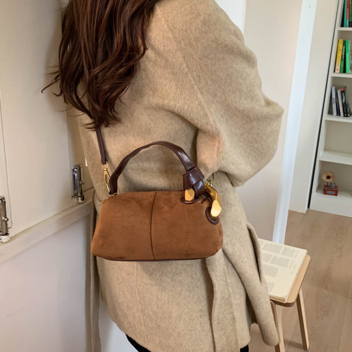 Suede Mini Crossbody Bag 4