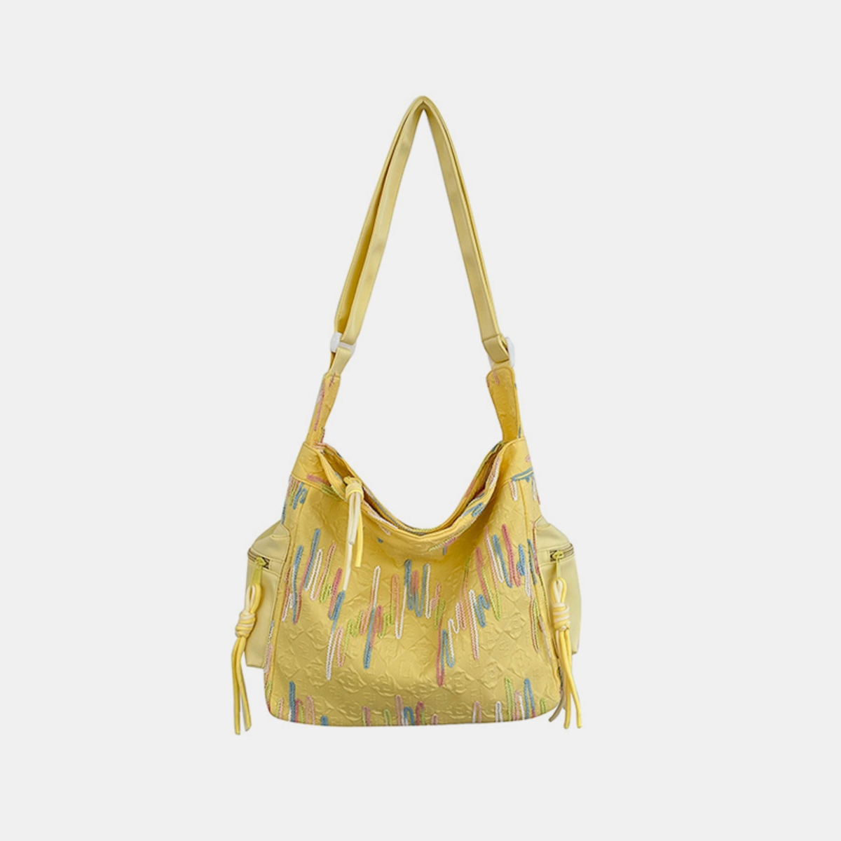 Contrast Texture Shoulder Bag 2