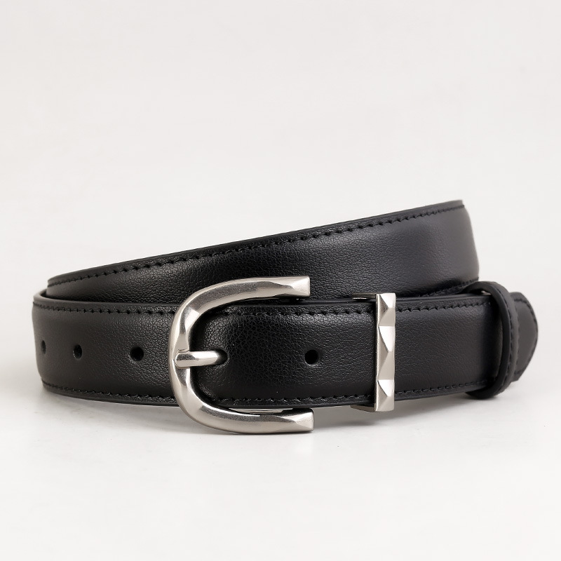 Classic Leather Skinny Belt 2