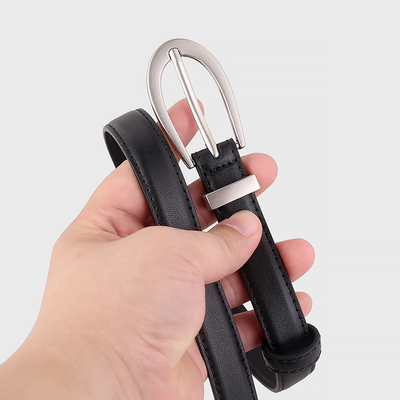 Leather Skinny Belt 3