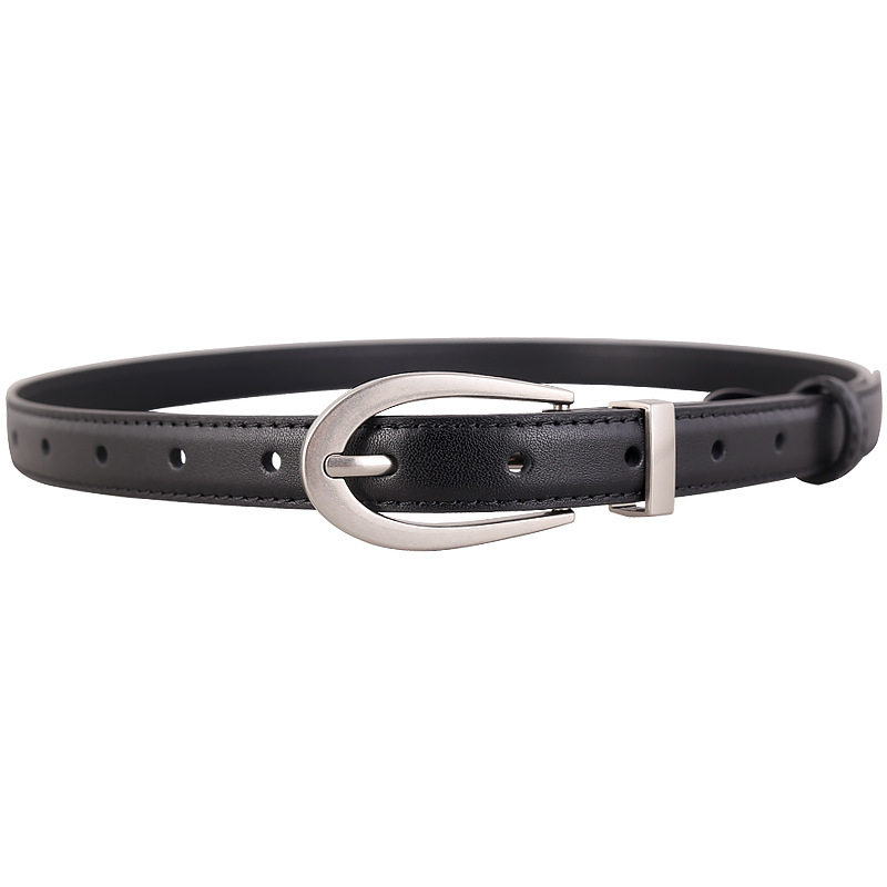 Leather Skinny Belt 4