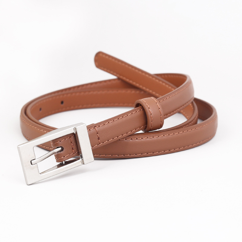 Metal Buckle Leather Belt 4