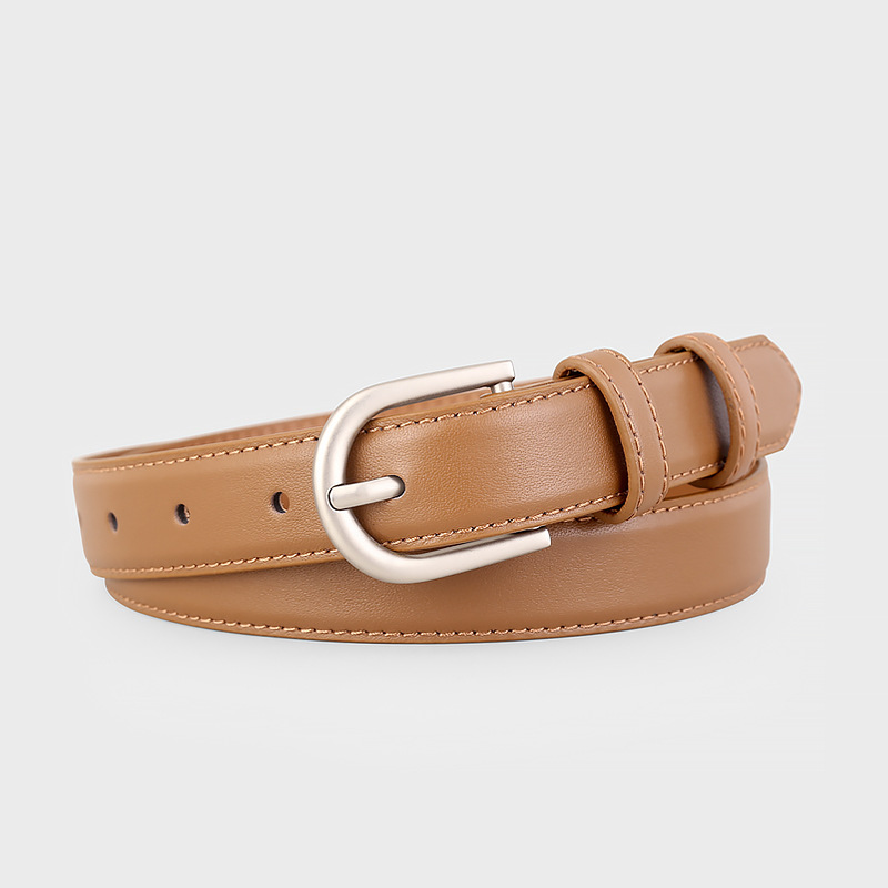 Leather Belt with Silver Buckle 4