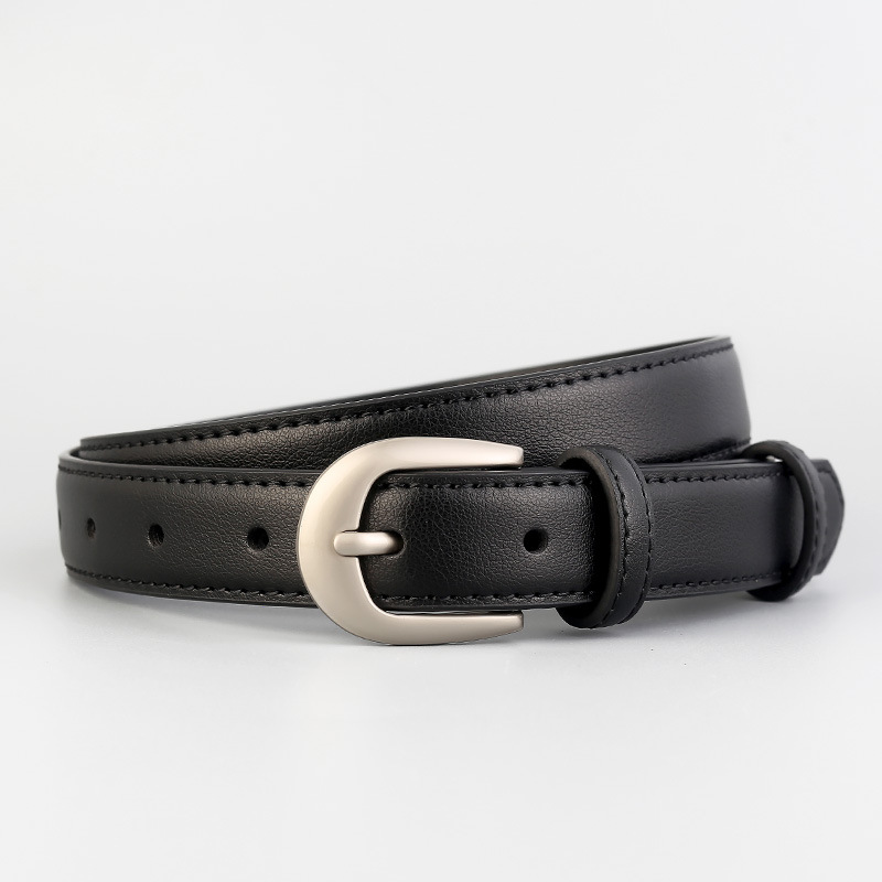 Classic Leather Skinny Belt 2