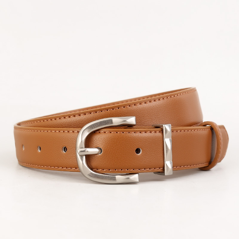 Classic Leather Skinny Belt 4