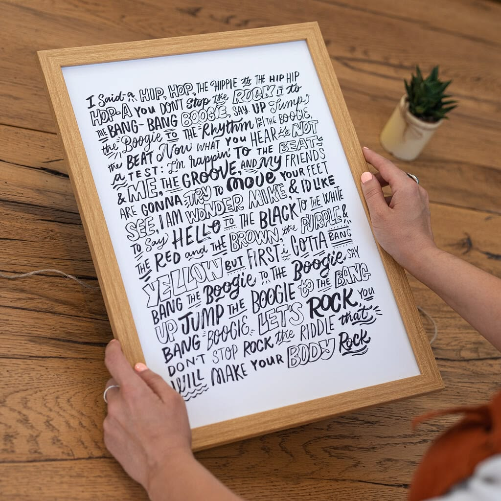 Band merch ideas: Hand-Written Lyric Sheets