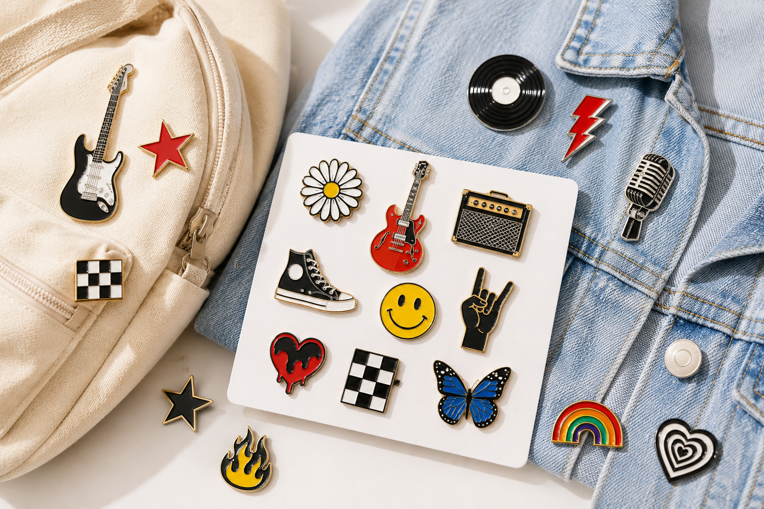 Band merch ideas: Enamel Pins 