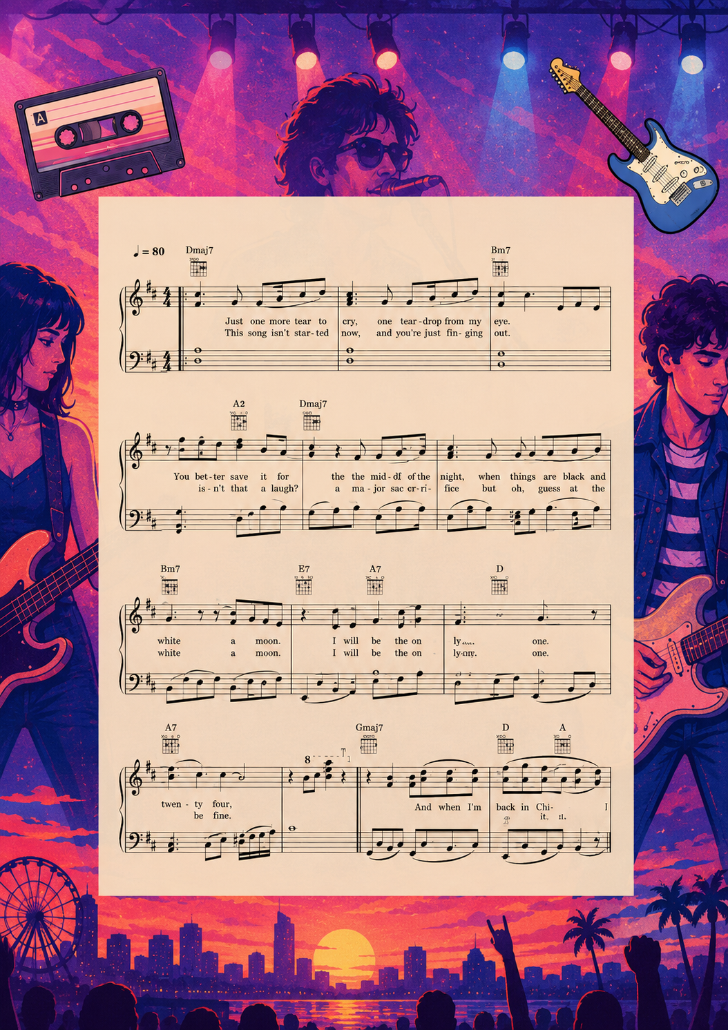 Band merch ideas: Downloadable Sheet Music & Tabs