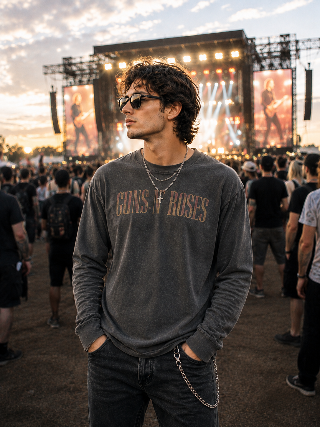 Faded Graphic Long Sleeve