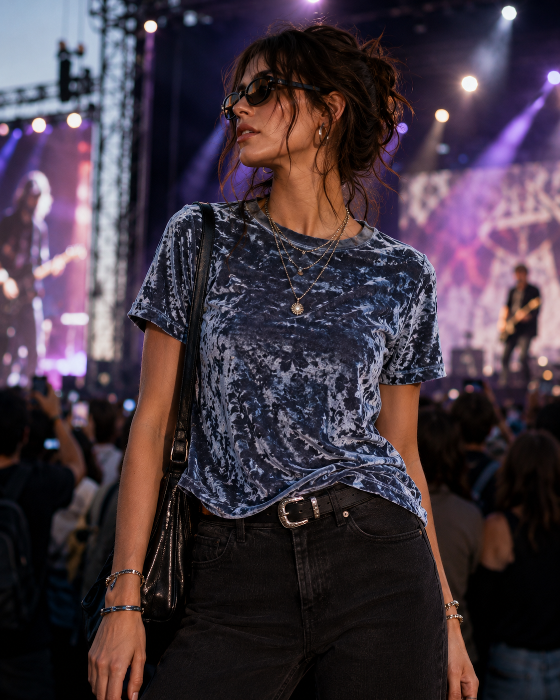 Burnout Velvet Texture Tee