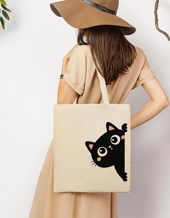 Felix Cat Cotton Tote Bags 3