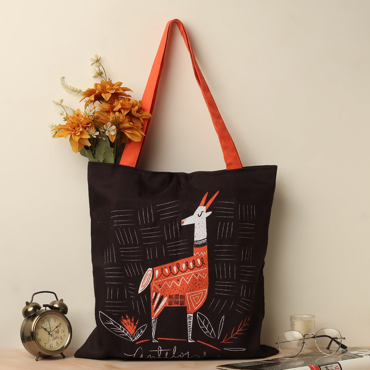 Majestic Antelope Cotton Canvas Tote Bags 2