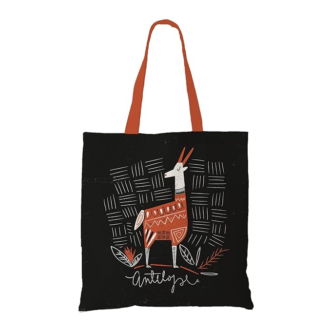 Majestic Antelope Cotton Canvas Tote Bags 5