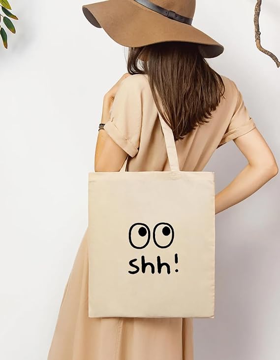 Rolling Eyes Cotton Tote Bags 3