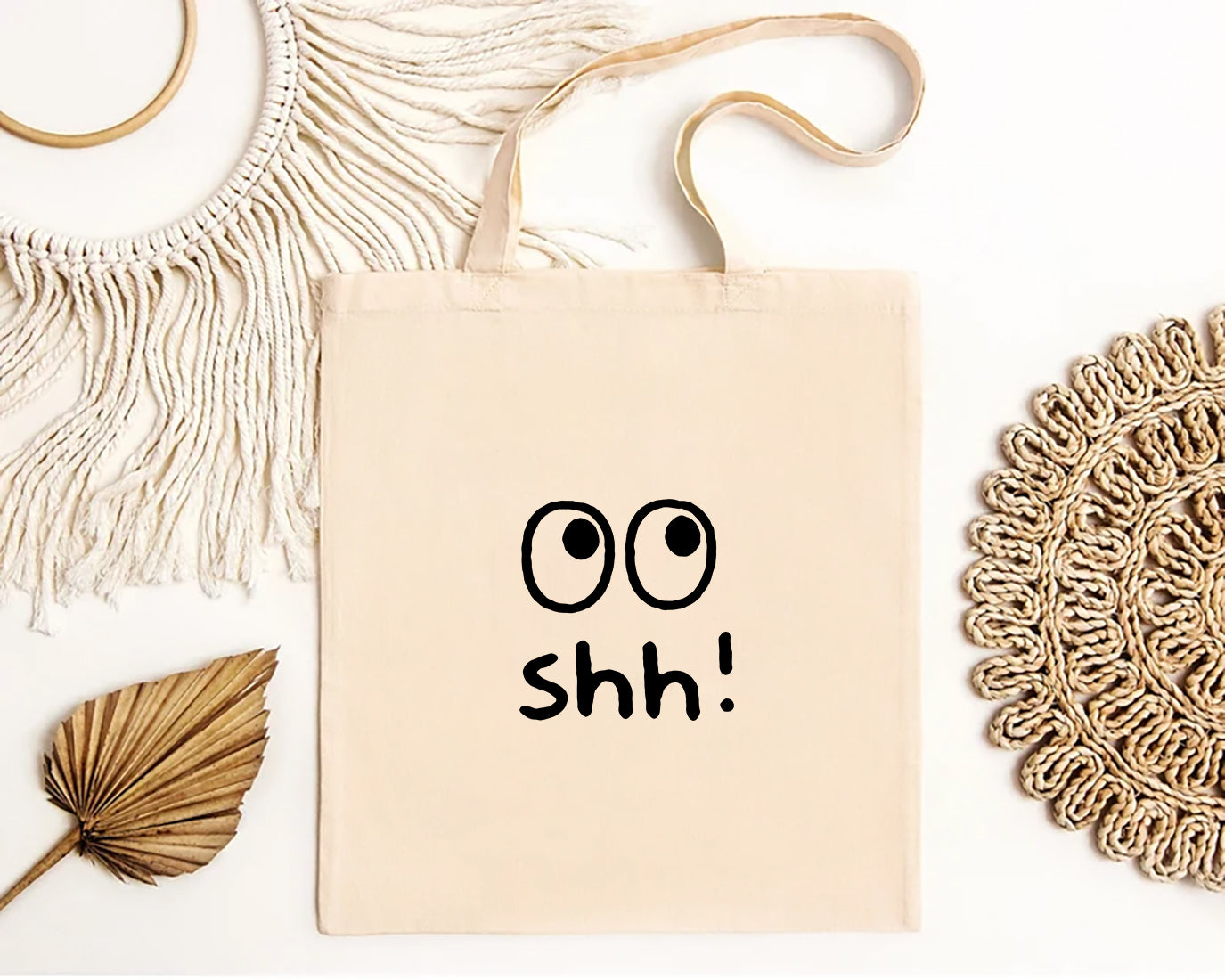 Rolling Eyes Cotton Tote Bags 2